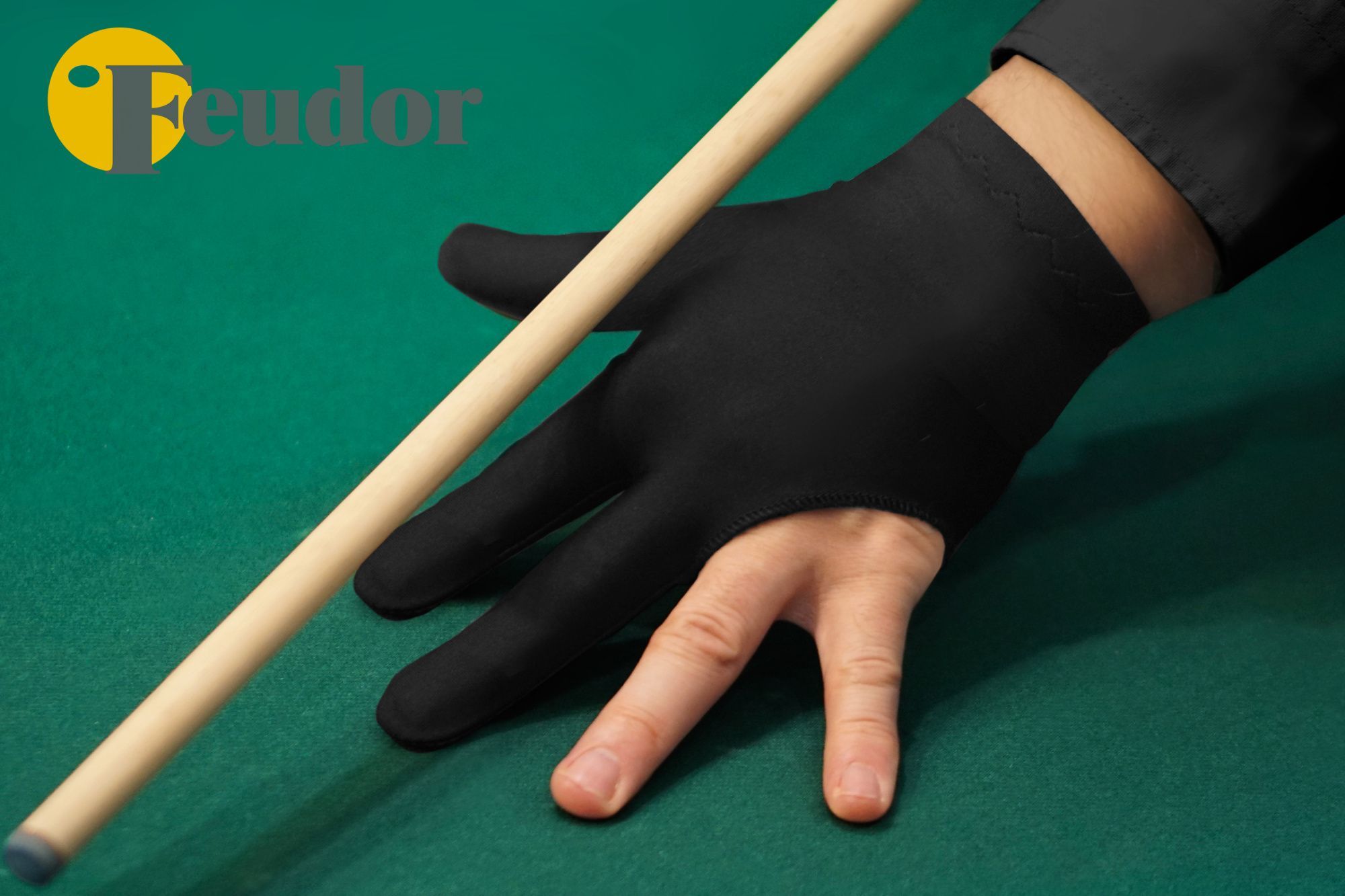Перчатка-бильярдная Feudor Standard black XL