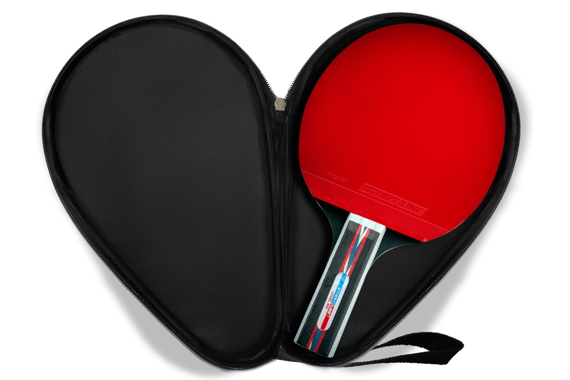 Чехол для теннисной ракетки красный с карманом