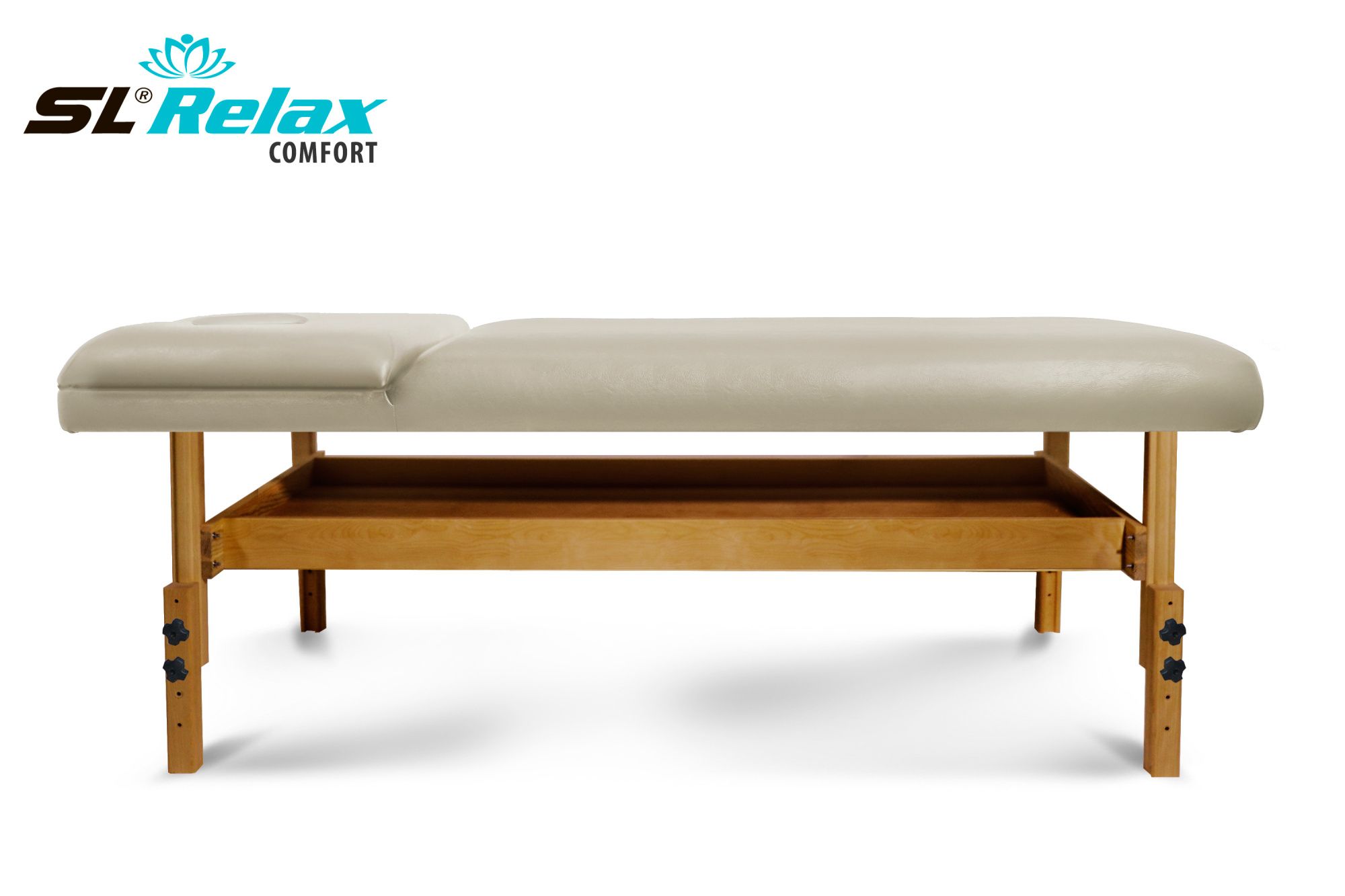 Массажный стол Relax Comfort бежевая кожа