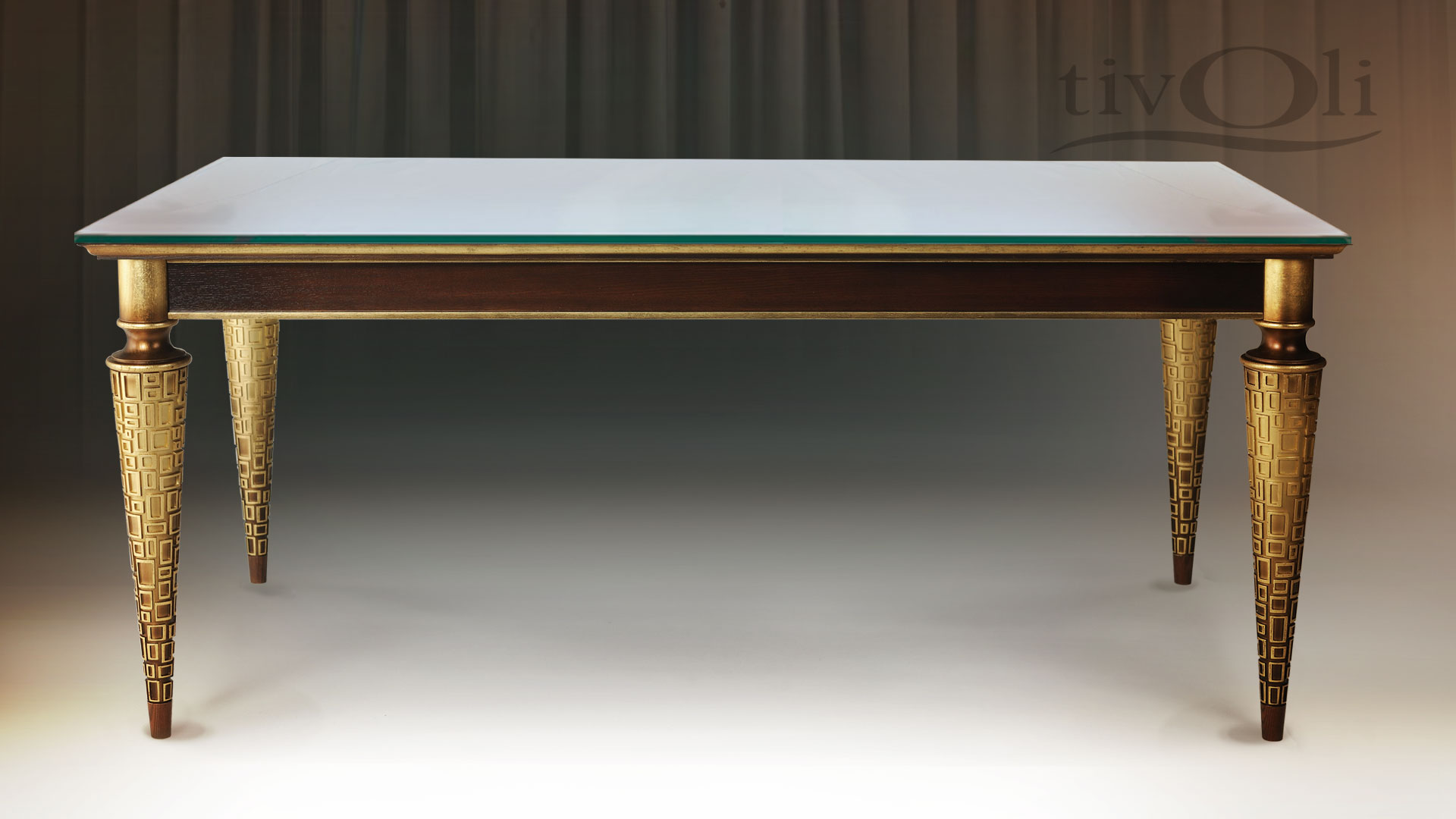 Стол «Модена» со стеклянной столешницей