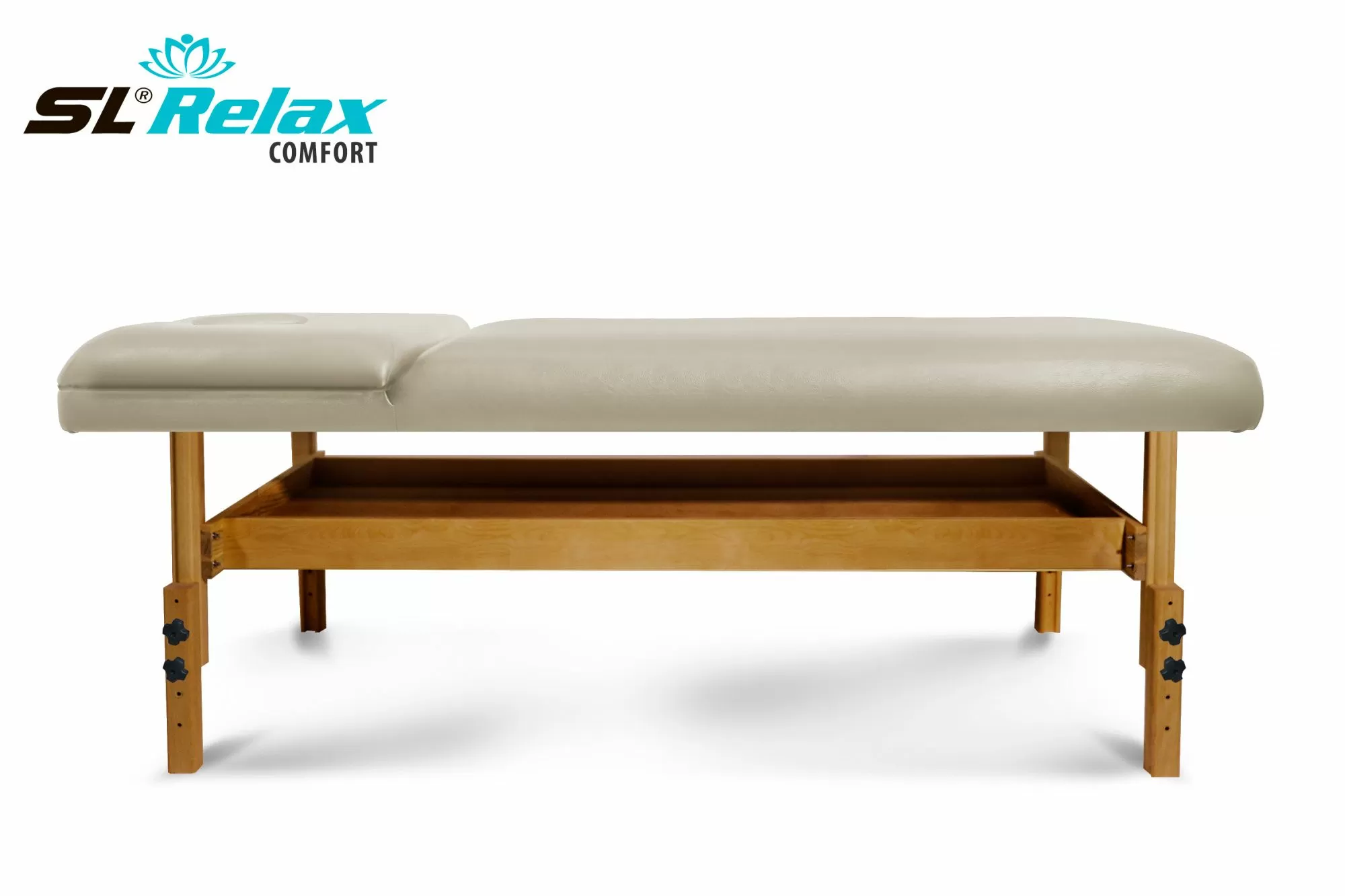 Массажный стол Relax Comfort бежевая кожа